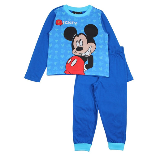 Pyjama coton Garçon Mickey - 2A Garçon - Enfant - Marine - 100% Coton - TrendyFlair