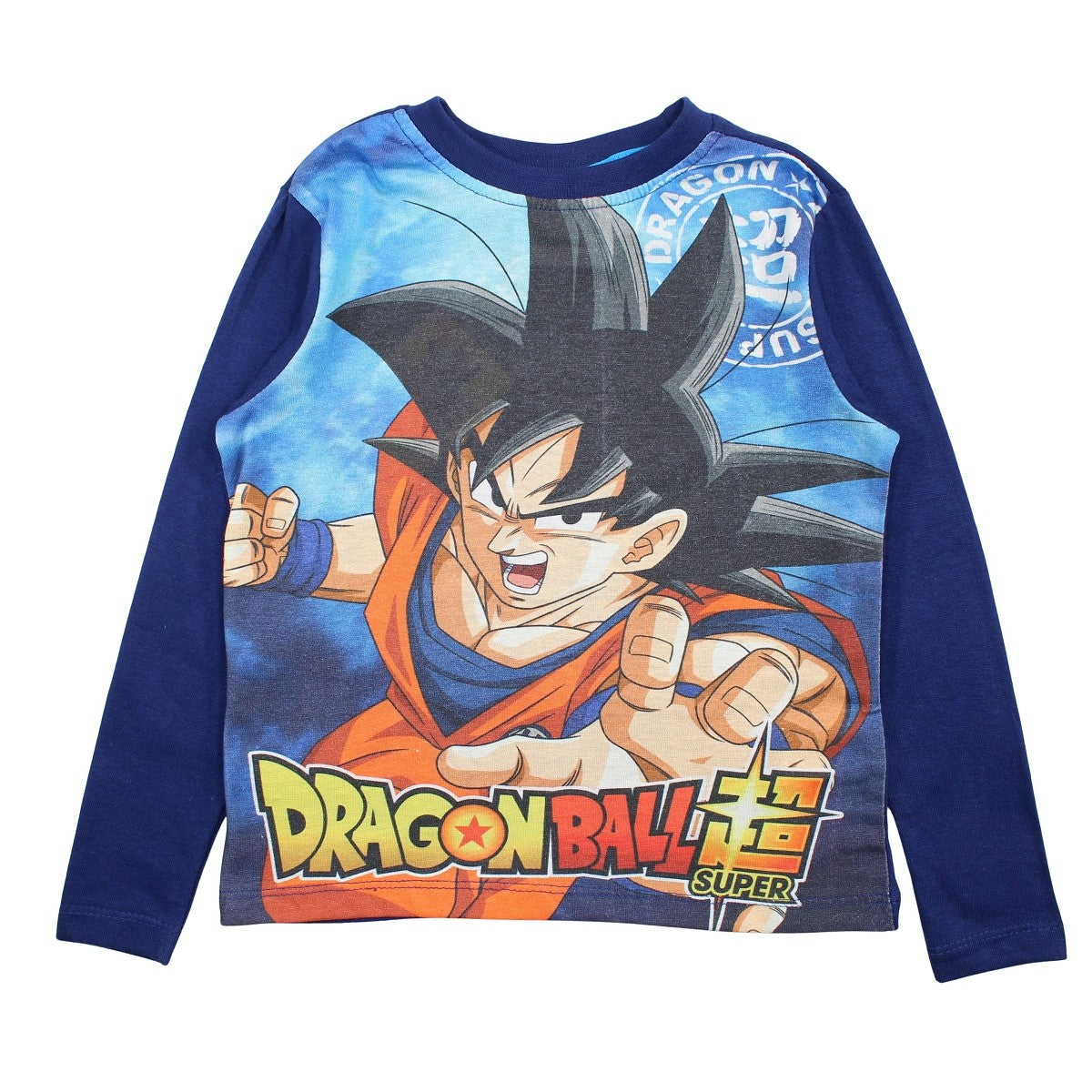 T-Shirt manches longues garçon Dragon Ball Z - 3A Garçon - Enfant - Marine - 100% Coton - TrendyFlair
