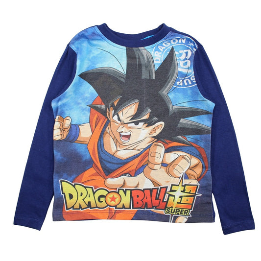 T-Shirt manches longues garçon Dragon Ball Z - 3A Garçon - Enfant - Marine - 100% Coton - TrendyFlair