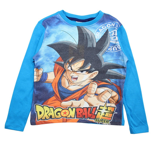 T-Shirt manches longues garçon Dragon Ball Z - 3A Garçon - Enfant - Bleu - 100% Coton - TrendyFlair