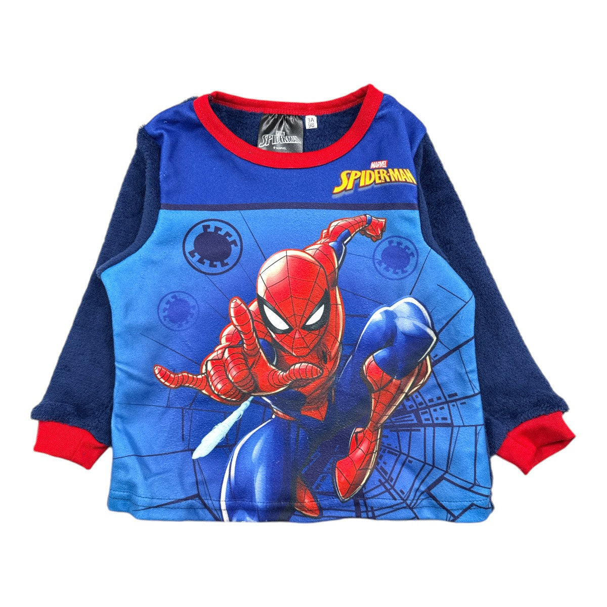 Pyjama Garçon Spiderman - 3A Garçon - Enfant - Marine - 100% Polyester  - TrendyFlair
