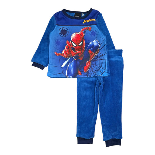 Pyjama Garçon Spiderman - 3A Garçon - Enfant - Bleu - 100% Polyester  - TrendyFlair