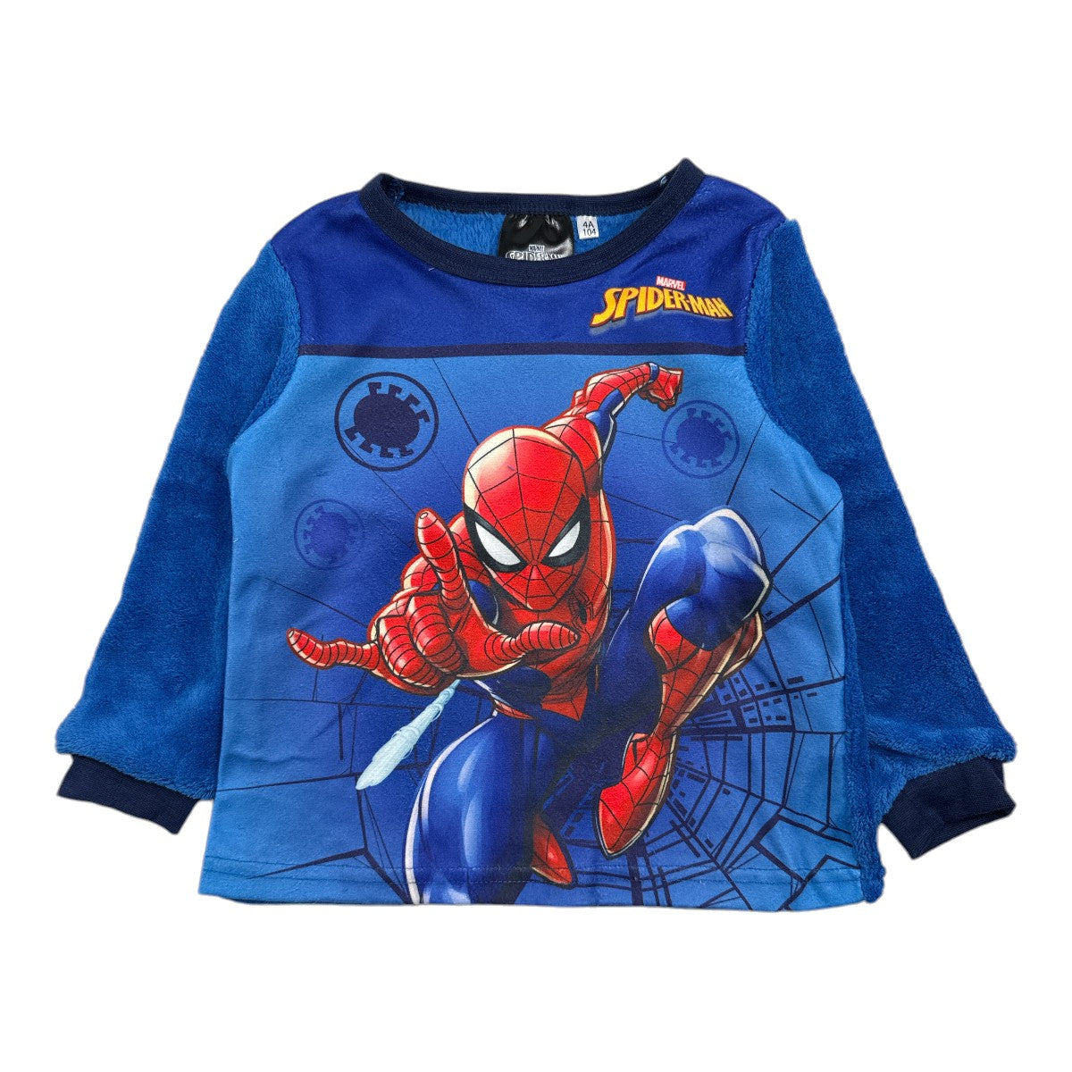 Pyjama Garçon Spiderman - 3A Garçon - Enfant - Bleu - 100% Polyester  - TrendyFlair