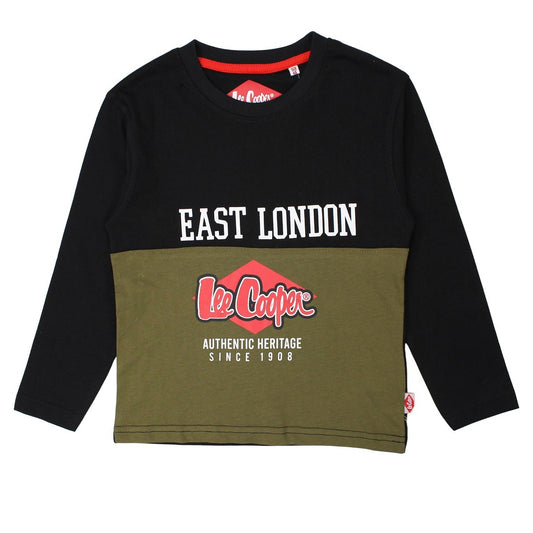 T-Shirt Lee Cooper - 4A Garçon - Enfant - Noir - 100 % Coton - TrendyFlair