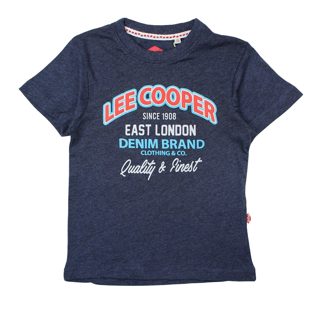 T-Shirt Lee Cooper - 6A Garçon - Enfant - Marine - 100 % Coton - 150 GSM - TrendyFlair