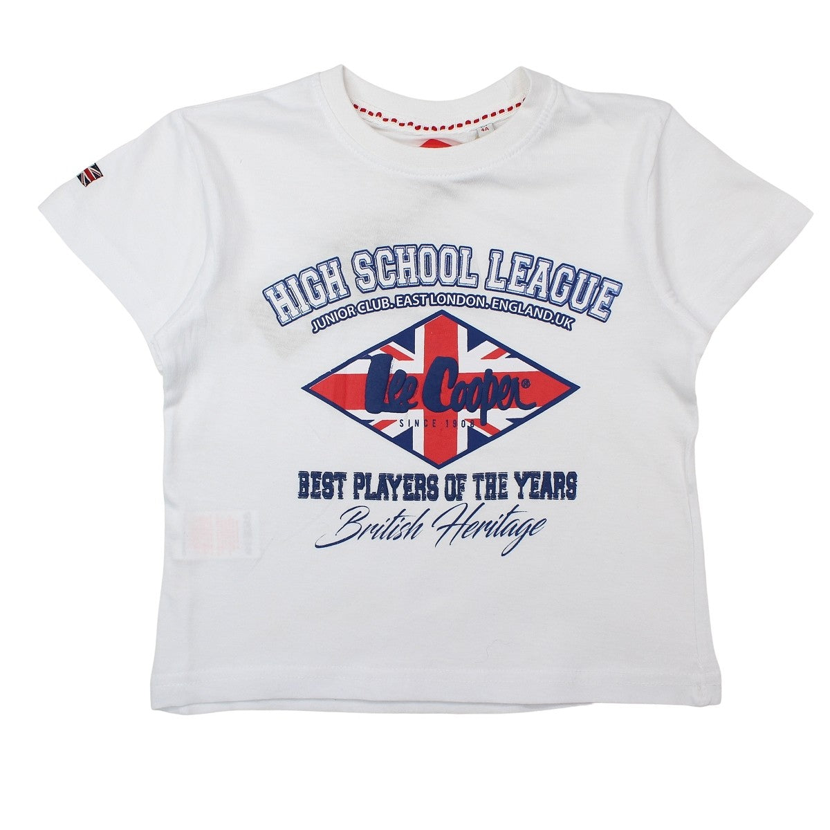 T-Shirt Lee Cooper - 6A Garçon - Enfant - Blanc - 100 % Coton - 150 GSM - TrendyFlair