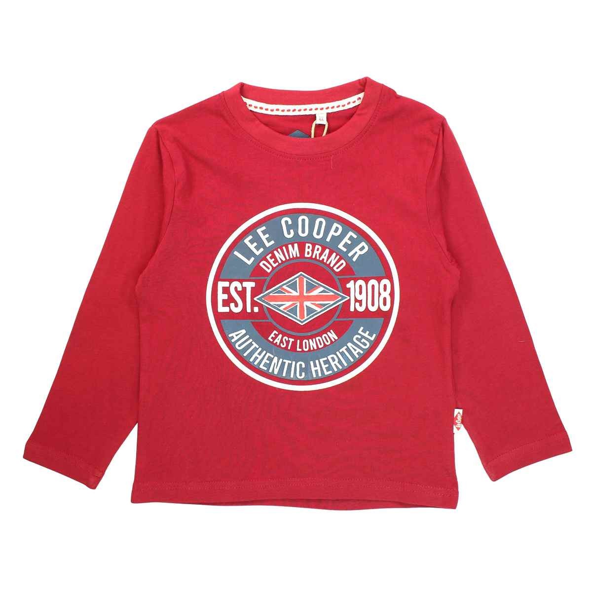 T-Shirt Lee Cooper - 6A Garçon - Enfant - Bordeaux - 100 % Coton - TrendyFlair