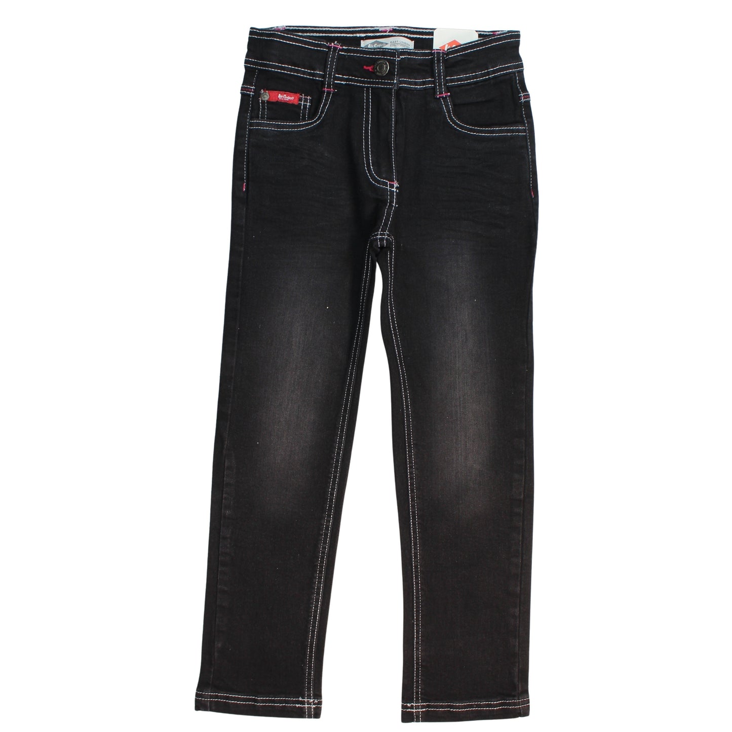 Jeans slim fille Lee Cooper - 4A Fille - Enfant - Noir - 70 % Coton 28% Polyester 2 % Élasthanne - TrendyFlair