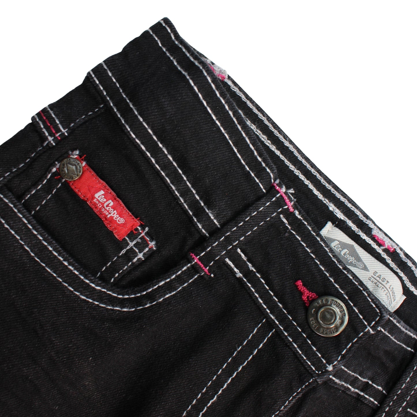 Jeans slim fille Lee Cooper - 4A Fille - Enfant - Noir - 70 % Coton 28% Polyester 2 % Élasthanne - TrendyFlair