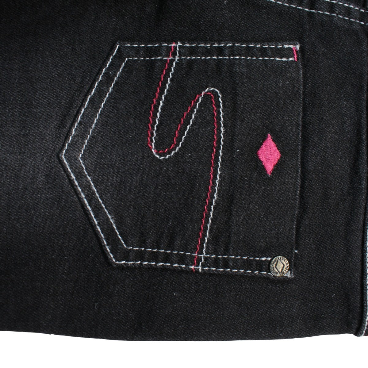 Jeans slim fille Lee Cooper - 4A Fille - Enfant - Noir - 70 % Coton 28% Polyester 2 % Élasthanne - TrendyFlair