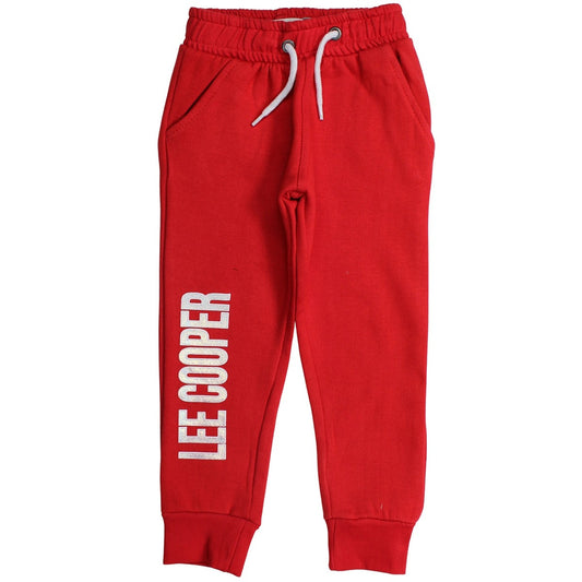 Pantalon de jogging fille Lee Cooper - 4A Fille - Enfant - Rouge - 60 % Coton - 40 % Polyester - TrendyFlair