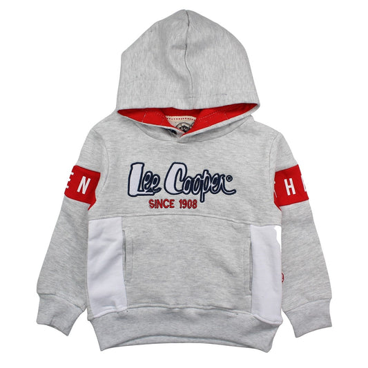 Sweat capuche Lee Cooper - 4A Garçon - Enfant - Gris - 60 % Coton - 40 % Polyester - Gris: 90 % Coton - 10 % viscose - TrendyFlair