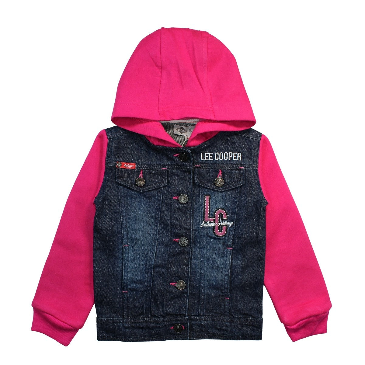 Veste à capuche Lee Cooper Kids - 6A Fille - Enfant - Fushia - 100 % Coton - TrendyFlair
