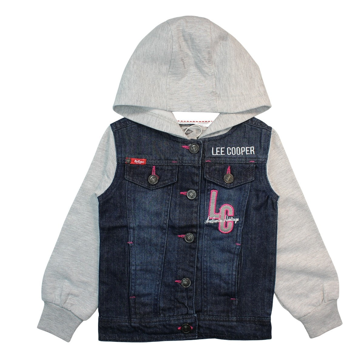 Veste à capuche Lee Cooper Kids - 4A Fille - Enfant - Gris - 100 % Coton - TrendyFlair