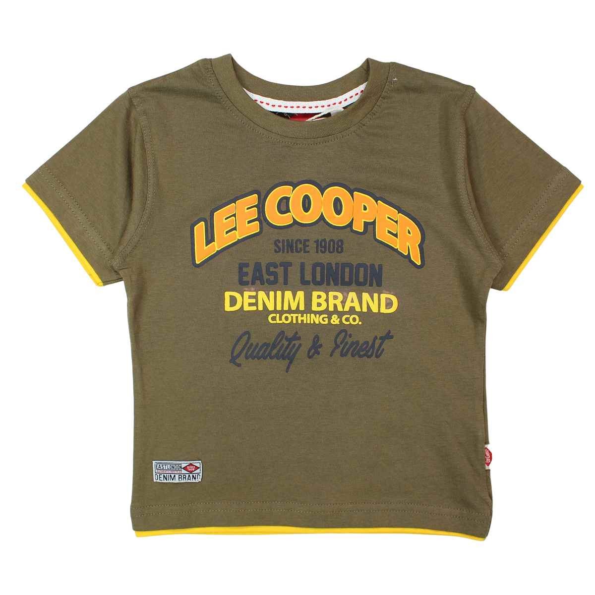T-Shirt Lee Cooper - 4A Garçon - Enfant - Vert - 100 % Coton - TrendyFlair
