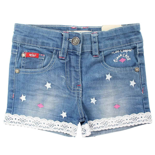 Short Lee Cooper - 4A Fille - Enfant - Bleu - 98 % Coton - 2 % Élasthanne - TrendyFlair