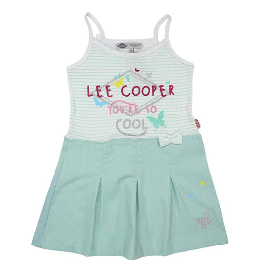 Robe Lee Cooper - 4A Fille - Enfant - Vert - 100 % Coton - 160 GSM - popeline - TrendyFlair