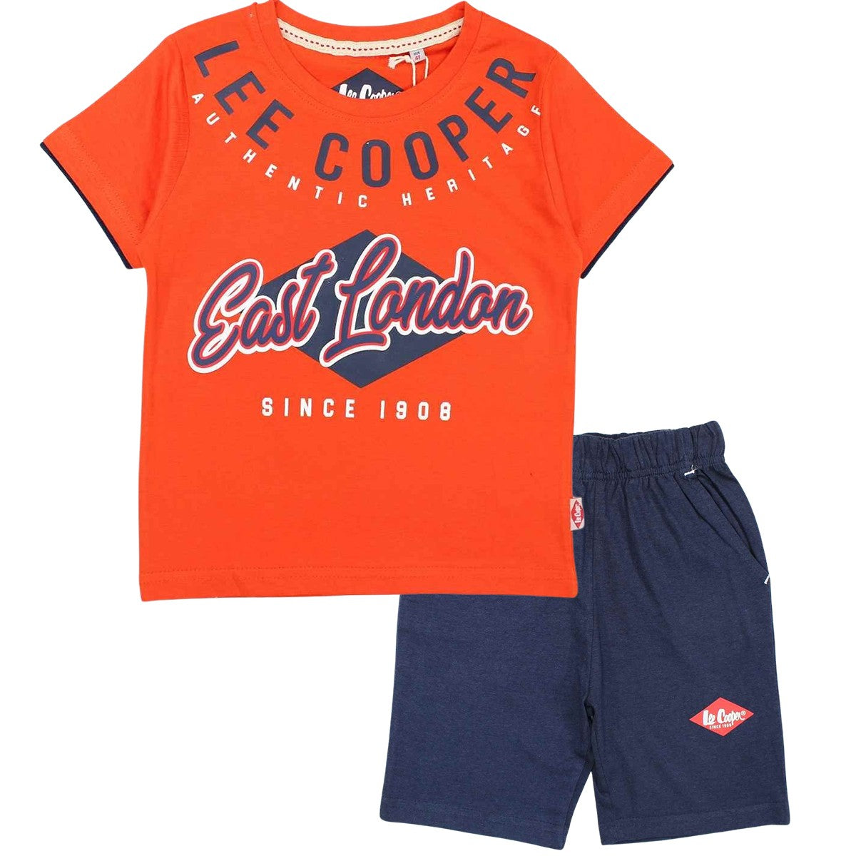 Ensemble Lee Cooper - 4A Garçon - Enfant - Orange - 100 % Coton - 160 gsm - TrendyFlair