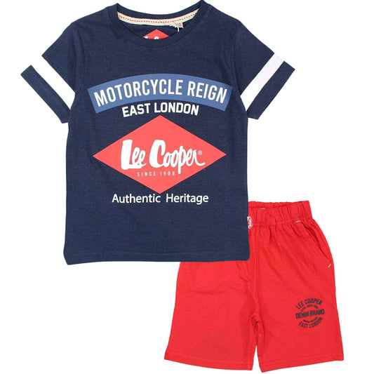Ensemble Lee Cooper - 4A Garçon - Enfant - Marine - 100 % Coton - 160 gsm - TrendyFlair