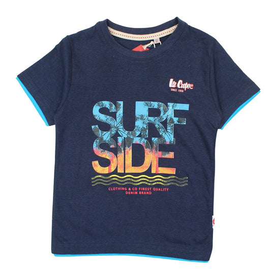 T-Shirt Lee Cooper - 6A Garçon - Enfant - Marine - 100 % Coton - TrendyFlair