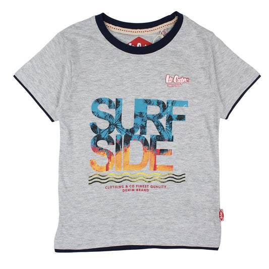 T-Shirt Lee Cooper - 6A Garçon - Enfant - Gris - 95% Coton - 5 % viscose - TrendyFlair