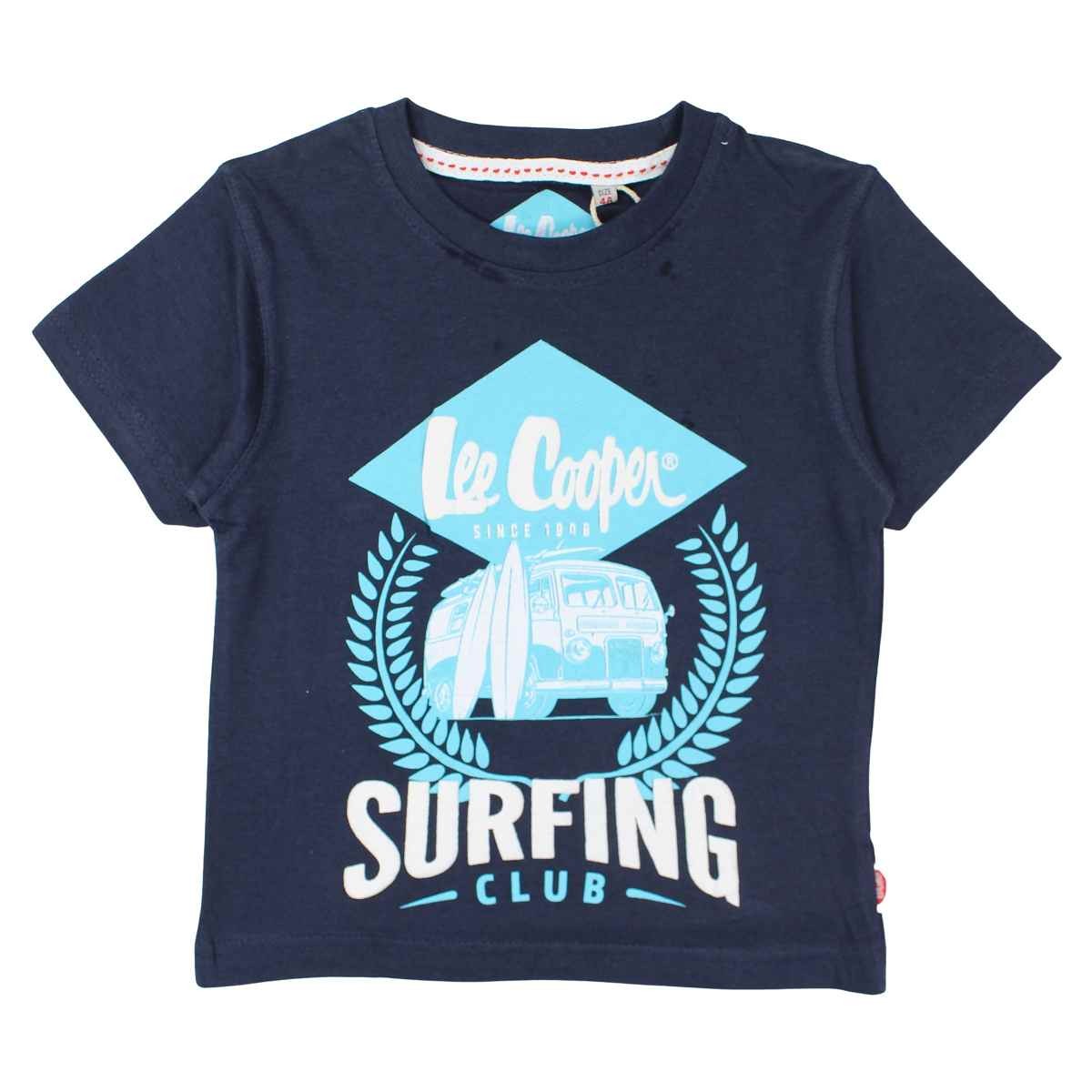 T-Shirt Lee Cooper - 4A Garçon - Enfant - Marine - 100 % Coton - TrendyFlair