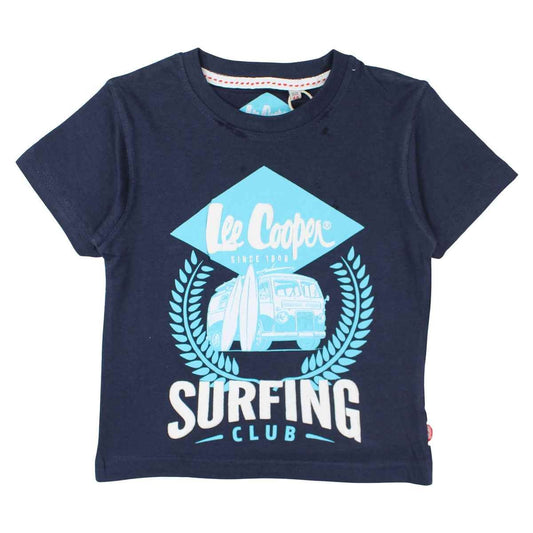 T-Shirt Lee Cooper - 4A Garçon - Enfant - Marine - 100 % Coton - TrendyFlair