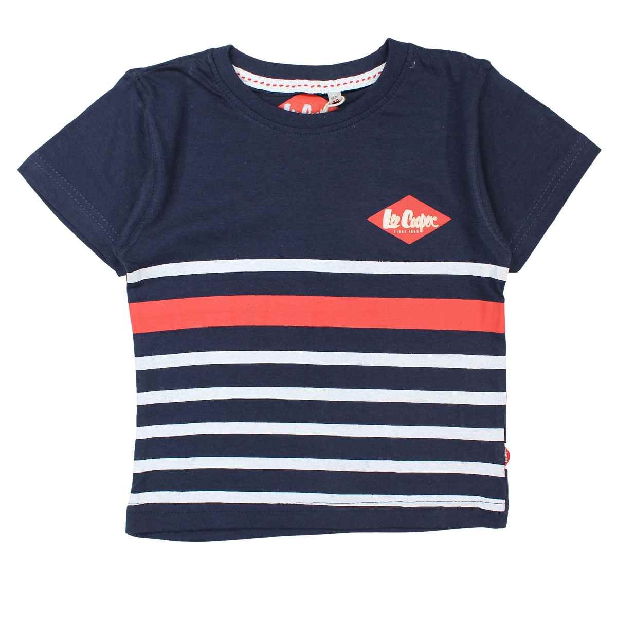 T-Shirt Lee Cooper - 4A Garçon - Enfant - Marine - 100 % Coton - TrendyFlair
