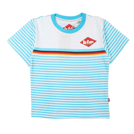 T-Shirt Lee Cooper - 4A Garçon - Enfant - Bleu - 100% Coton - TrendyFlair