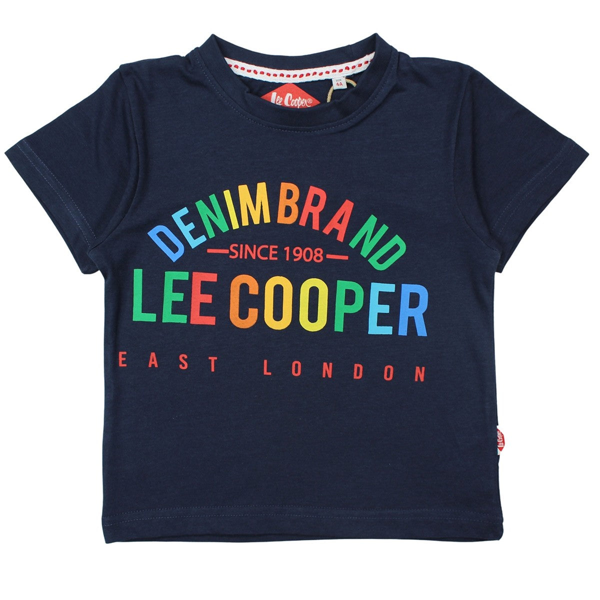 T-Shirt Lee Cooper - 6A Garçon - Enfant - Marine - 100 % Coton - 150 GSM - TrendyFlair