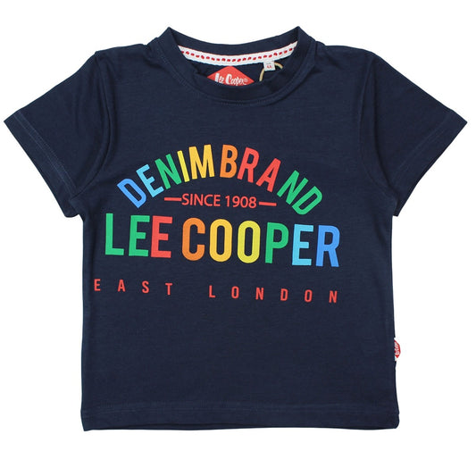 T-Shirt Lee Cooper - 6A Garçon - Enfant - Marine - 100 % Coton - 150 GSM - TrendyFlair