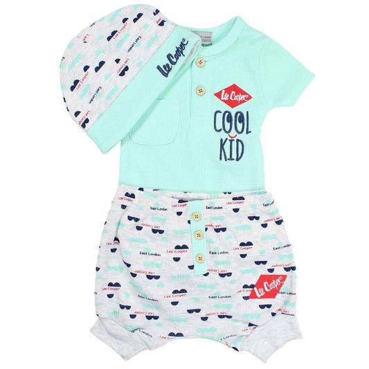 Ensemble bebe Lee Cooper - 1M Bébé Garçon - Enfant - Gris - 60 % Coton - 40 % Polyester - TrendyFlair