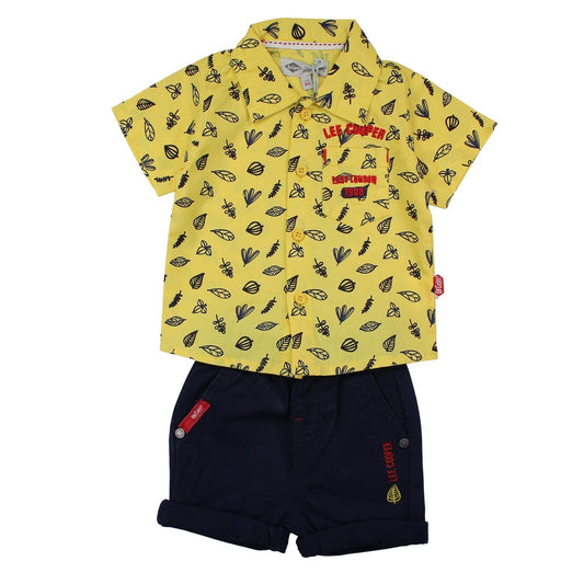 Ensemble bebe Lee Cooper - 6M Bébé Garçon - Enfant - Jaune - 100 % Coton - TrendyFlair