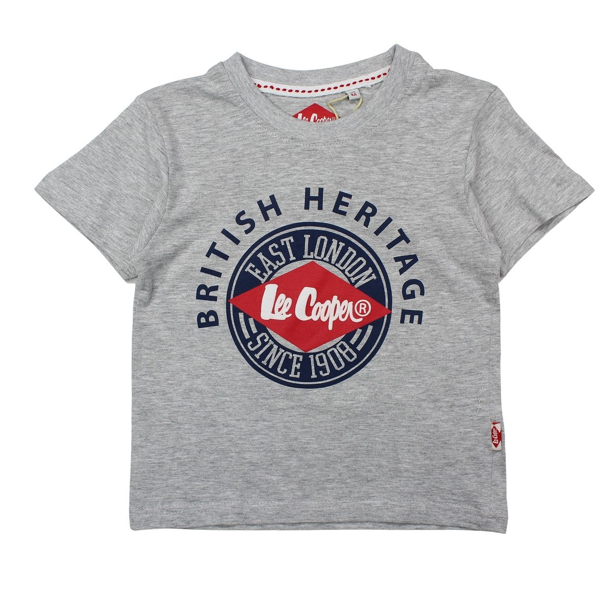 T-Shirt Lee Cooper - 6A Garçon - Enfant - Gris - 100 % Coton - 150 GSM - TrendyFlair