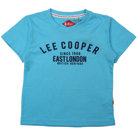 T-Shirt Lee Cooper - 6A Garçon - Enfant - Bleu - 100 % Coton - 150 GSM - TrendyFlair