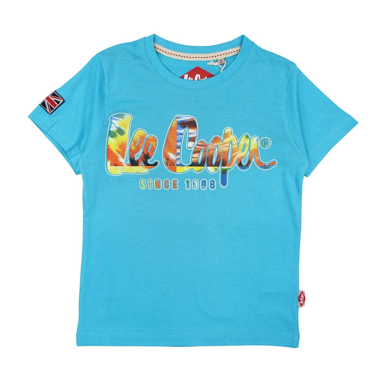 T-Shirt Lee Cooper - 4A Garçon - Enfant - Bleu - 100 % Coton - 160 gsm - TrendyFlair