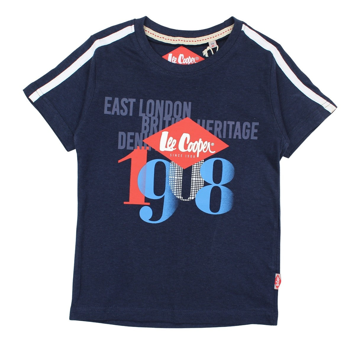 T-Shirt Lee Cooper - 4A Garçon - Enfant - Marine - 100 % Coton - 160 gsm - TrendyFlair
