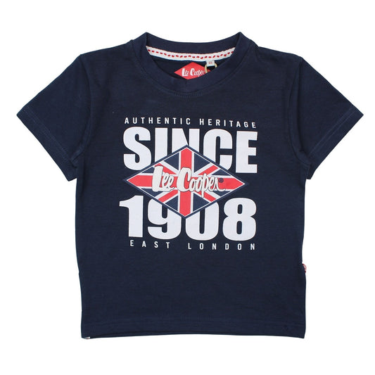 T-Shirt Lee Cooper - 6A Garçon - Enfant - Marine - 100 % Coton - 150 GSM - TrendyFlair