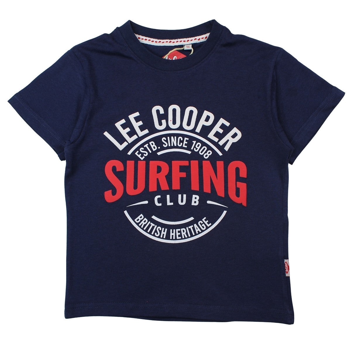 T-Shirt Lee Cooper - 6A Garçon - Enfant - Marine - 100 % Coton - 150 GSM - TrendyFlair