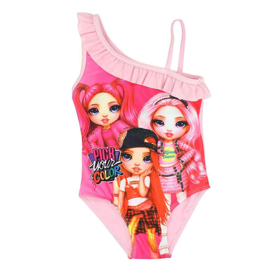 Maillot de bain Rainbow High - 3/4A Fille - Enfant - Rose - 85 % Polyester - 15 % Élasthanne - TrendyFlair
