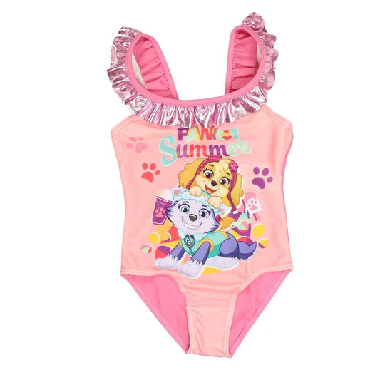 Maillot de bain Paw Patrol - 3/4A Fille - Enfant - Rose - 85 % Polyester - 15 % Élasthanne - TrendyFlair