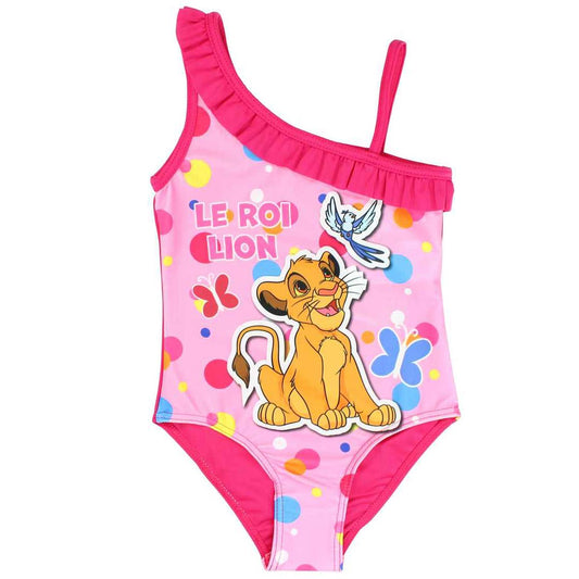 Maillot de bain Le Roi Lion - 3/4A Fille - Enfant - Rose - 85 % Polyester - 15 % Élasthanne - TrendyFlair