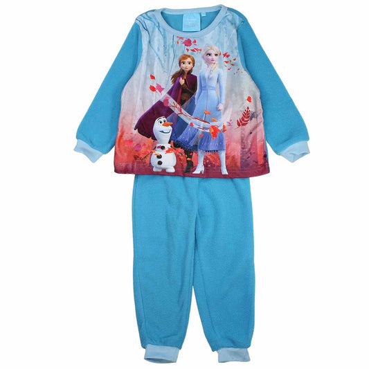 Pyjama polaire La Reine des Neiges - 3A Fille - Enfant - Bleu - 100 % Polyester - polaire - TrendyFlair