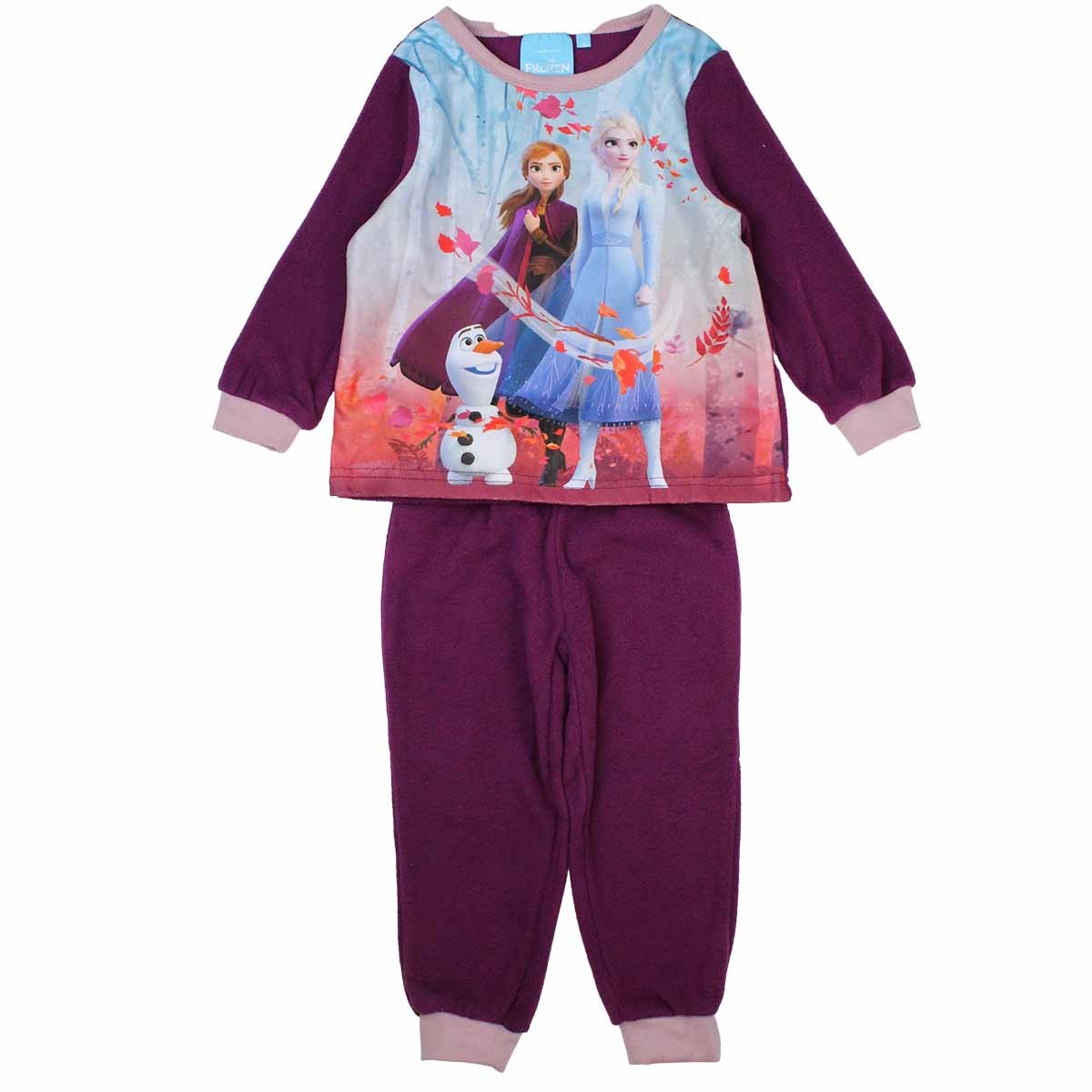 Pyjama polaire La Reine des Neiges - 3A Fille - Enfant - Violet - 100 % Polyester - polaire - TrendyFlair