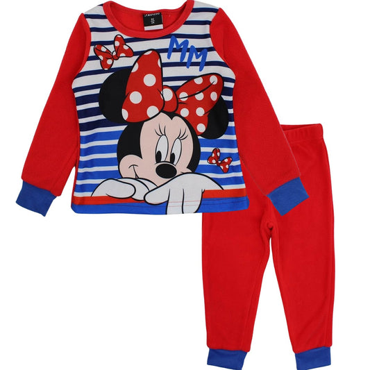 Pyjama polaire Minnie - 3A Fille - Enfant - Rouge - 100 % Polyester - 190 gsm polar fleece - TrendyFlair