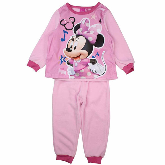 Pyjama polaire Minnie - 3A Fille - Enfant - Rose - 100 % Polyester - polaire - TrendyFlair