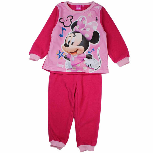 Pyjama polaire Minnie - 3A Fille - Enfant - Fushia - 100 % Polyester - polaire - TrendyFlair