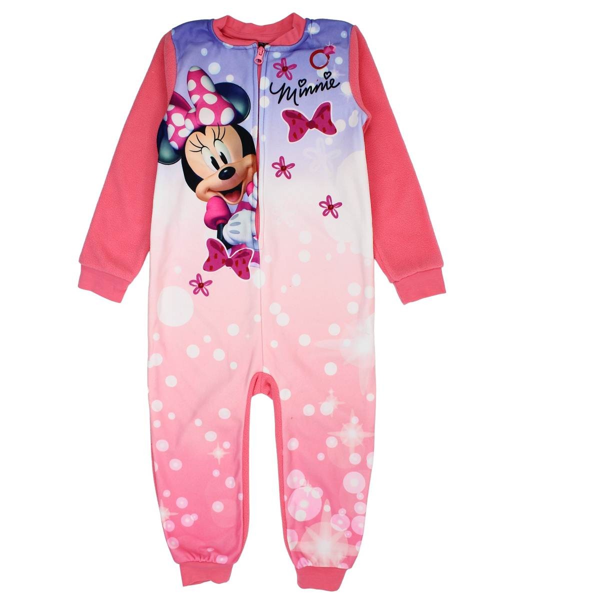 Combinaison Minnie - 4/5A Fille - Enfant - Rose - 100 % Polyester - 190 gsm Polaire - TrendyFlair