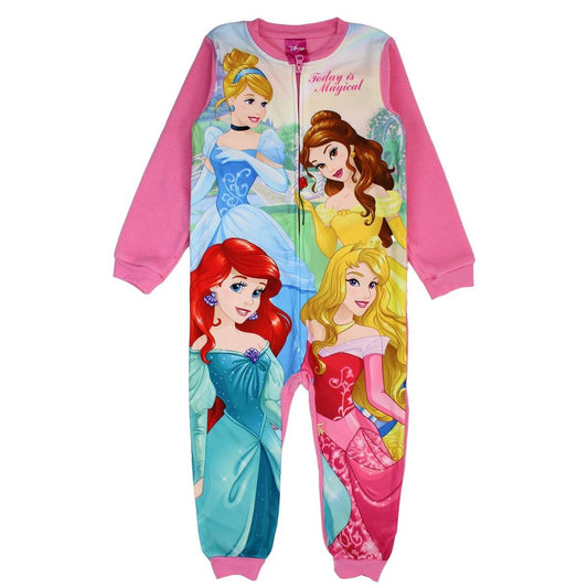 Combinaison Princesse - 4/5A Fille - Enfant - Rose - 100 % Polyester - 190 gsm Polaire - TrendyFlair