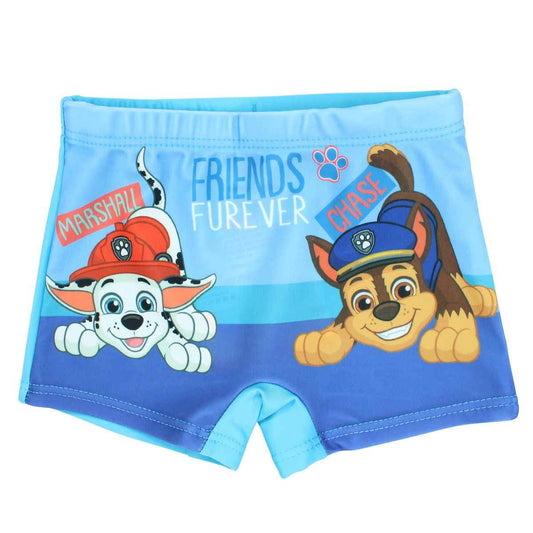 Boxer de bain Paw Patrol - 3/4A Garçon - Enfant - Bleu - 85 % Polyester - 15 % Élasthanne - TrendyFlair